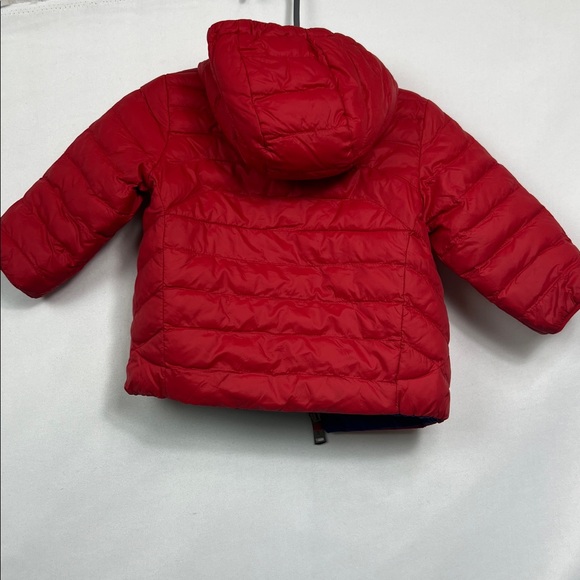 Ralph Lauren Vibrant Red Puffer Jacket with reversible blue EUC 9 months - Picture 8 of 13